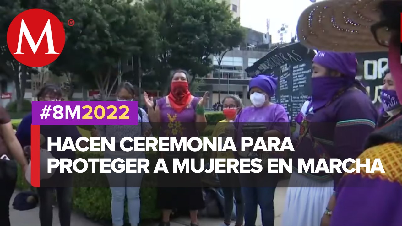 Ceremonia ancestral en Glorieta de las mujeres que luchan