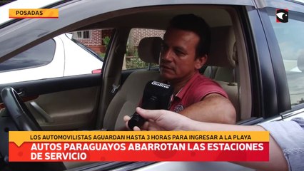 Autos paraguayos abarrotan las estaciones de servicio