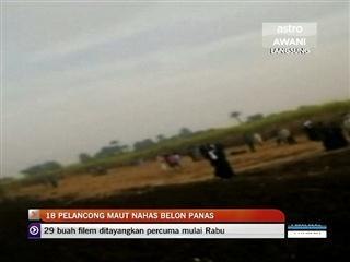 18 pelancong maut dalam nahas belon panas