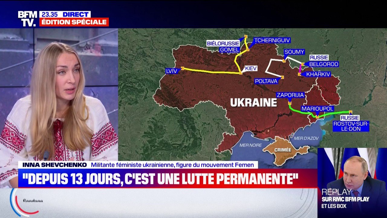 Inna Shevchenko: "Vladimir Poutine veut la guerre avec l'Occident"