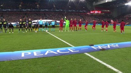 Liverpool and Inter players show support for peace in Ukraine