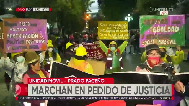 La Paz: Familiares de victimas de feminicidio, infanticidio y violación marchan para exigir justicia