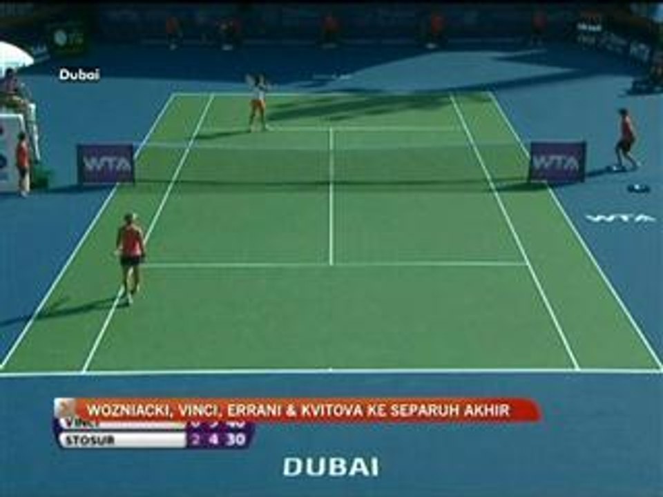 Wozniacki, Vinci, Errani dan Kvitova mara