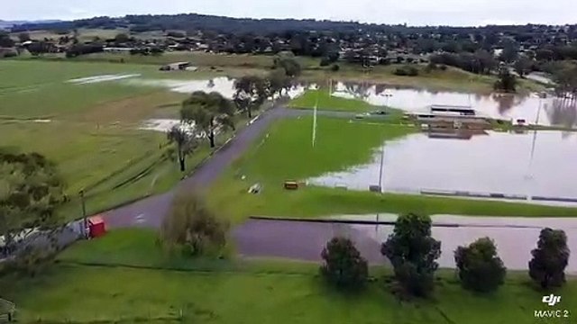 Drone footage over Singleton shows Hunter River flooding | March 9, 2022 | Port Stephens Examiner