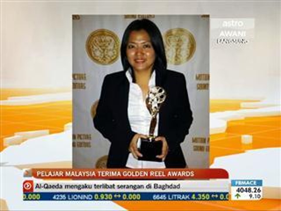 Pelajar Malaysia terima Golden Reel Awards