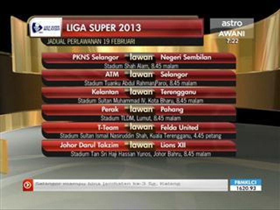 Preview Liga Super 19 Feb
