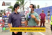 La Molina: vecinos y conductores hicieron plantón por reconstrucción de peaje