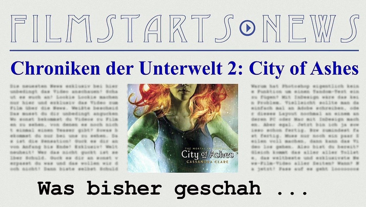 Was bisher geschah... alle wichtigen News zu 'City of Ashes' auf einen Blick!