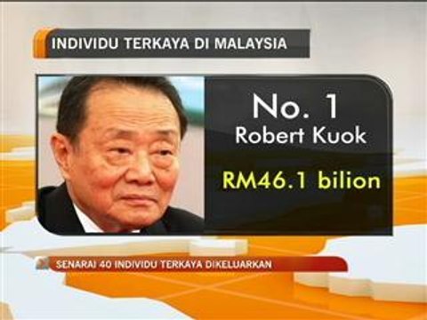 Senarai 40 individu terkaya dikeluarkan