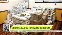 Guardia Nacional asegura dos toneladas de drogas en Sonora