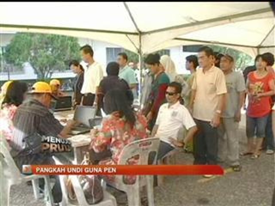 Pangkah undi guna pen