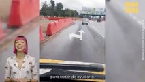 El emotivo rescate de una perrita enferma en medio de una carretera