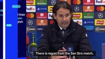 Inzaghi 'regrets' first leg defeat as Inter knocked out of Champions League