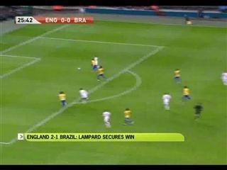 England 2-1 Brazil : Lampard secures win