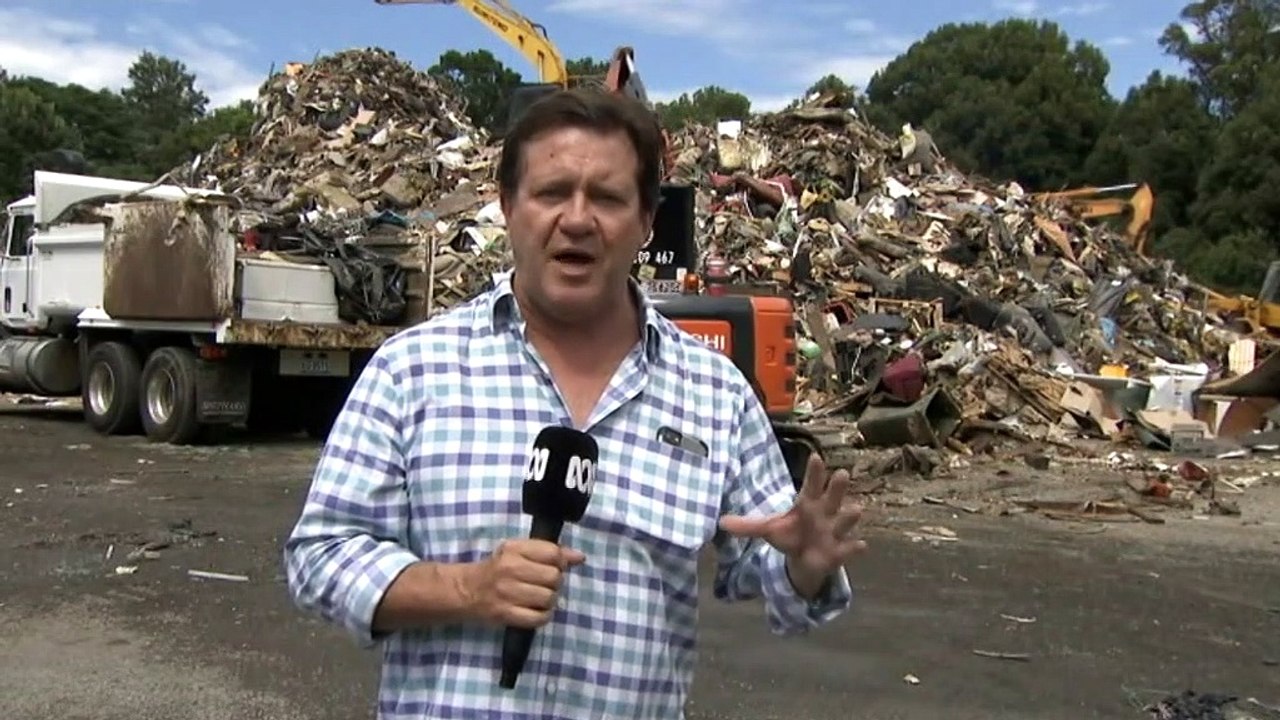 Lismore clean-up operation focuses on huge amounts of flood waste