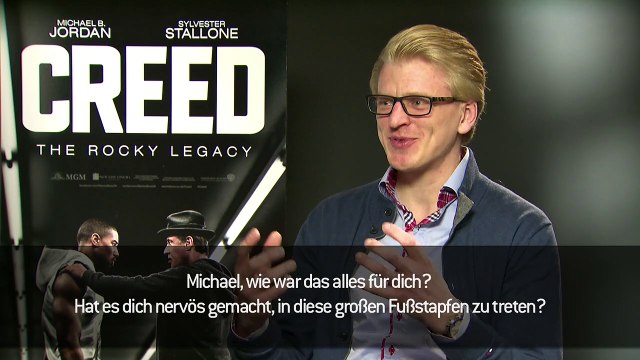FILMSTARTS-Interview zu Creed - Rocky's Legacy mit Sylvester Stallone, Michael B. Jordan, Tessa Thompson & Ryan Coogler