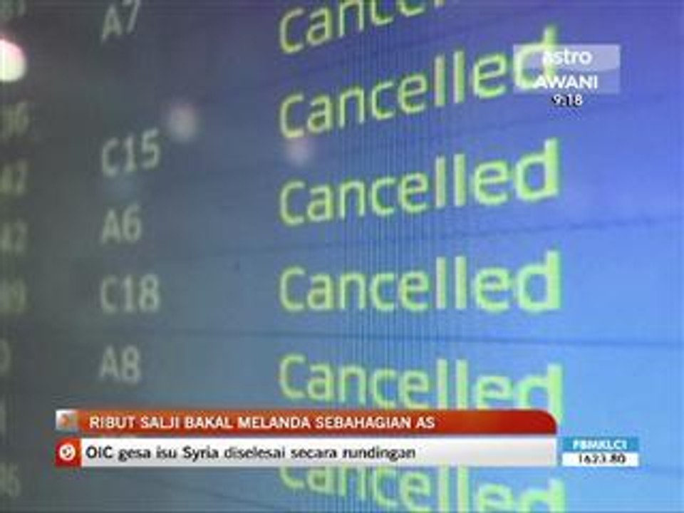 Ribut salji bakal melanda US