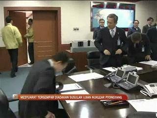 Mesyuarat tergempar ujian nuklear Pyongyang