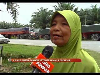 Kilang simen ganggu ketenteraman awam