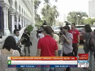 Mahkamah keluar waran tangkap terhadap Alvin Tan