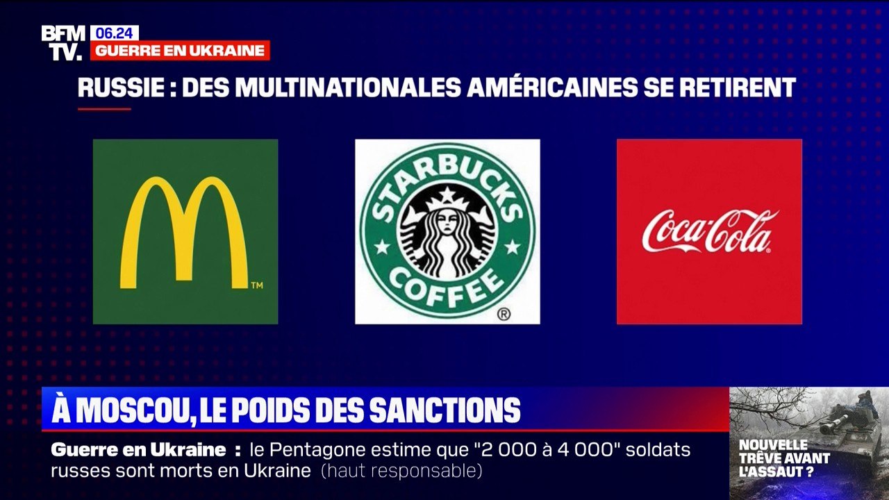 Sous pression, McDo, Coca et d'autres symboles de l'Amérique quittent la Russie