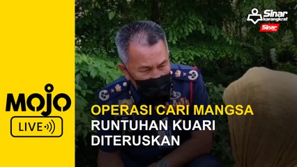 Operasi cari mangsa runtuhan kuari diteruskan