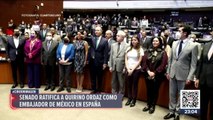 Senado ratifica a Quirino Ordaz como embajador de México en España