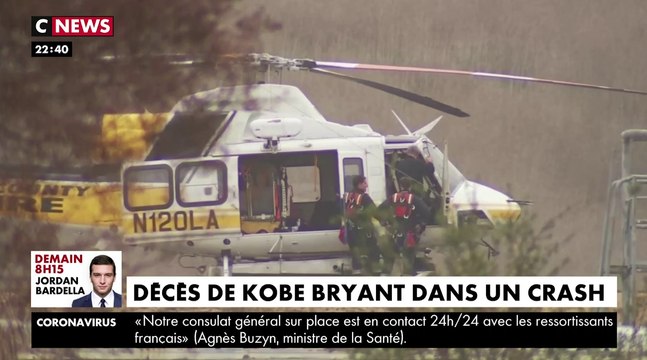 Zapping du 27/01 : Décès de Kobe Bryant dans un crash d’hélicoptère