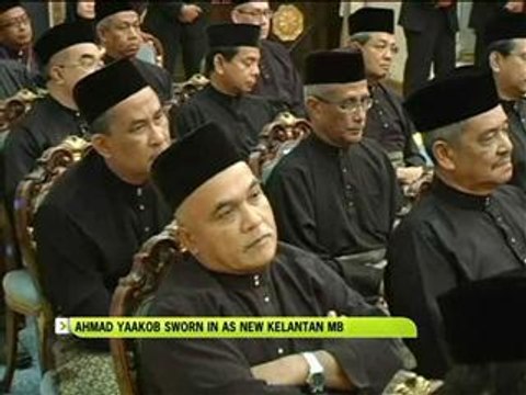 Ahmad Yakcop sworn in as new Kelantan MB