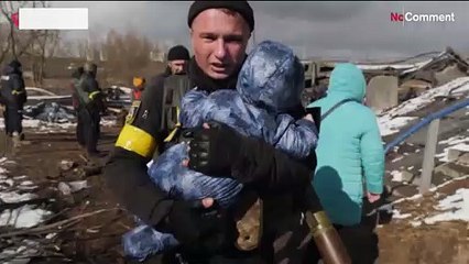 Vorsicht bei jedem Schritt: Flucht aus Irpin