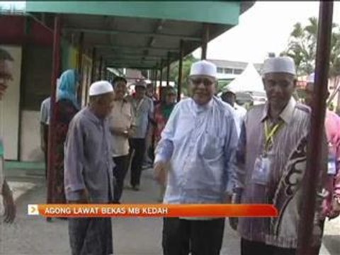 Agong lawat bekas MB Kedah