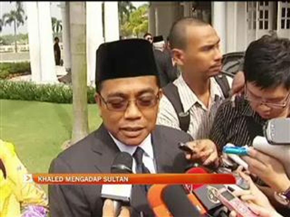 Khaled menghadap Sultan Johor