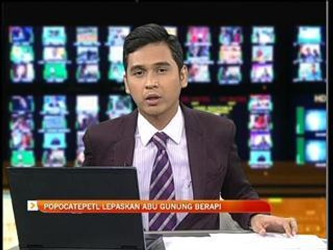 Popocatepetl lepas abu gunung berapi di Mexico