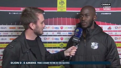 Prince-Désir Gouano réagit aux cris racistes lancés à son encontre