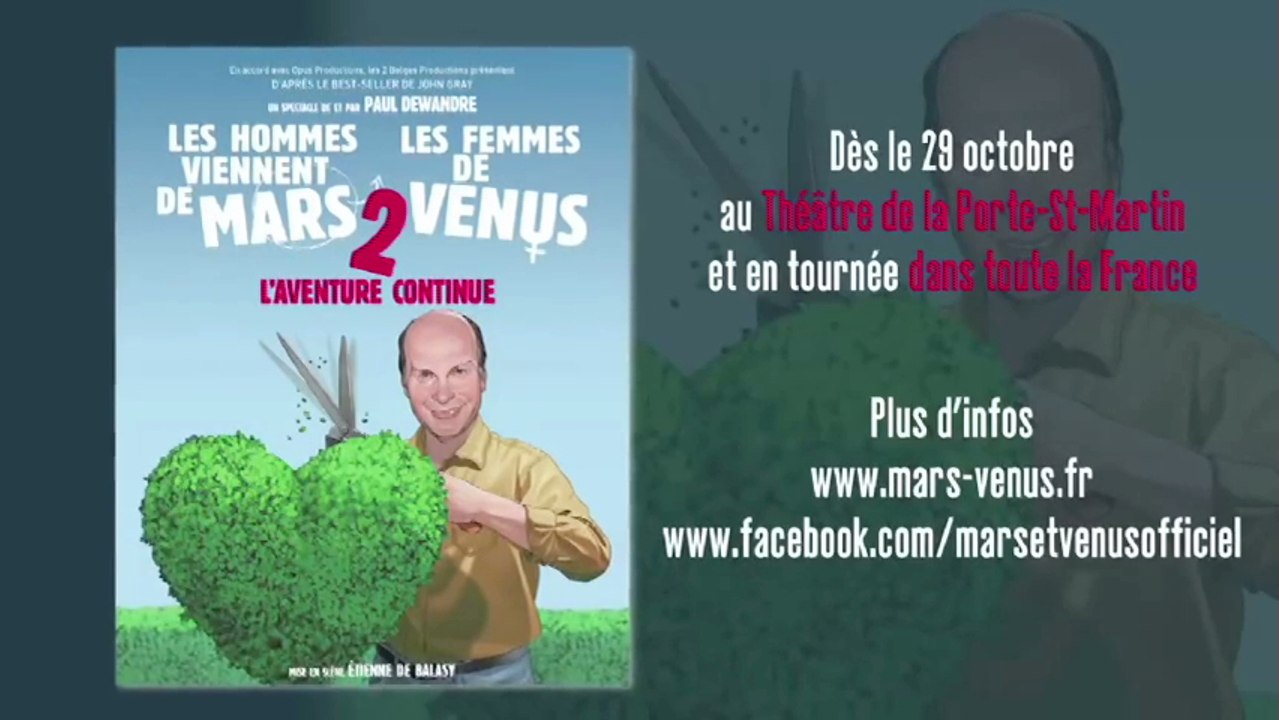 Les Hommes viennent de mars, les Femmes de Venus 2 - Théâtre
