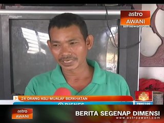 24 Orang Asli Mualaf berkhatan