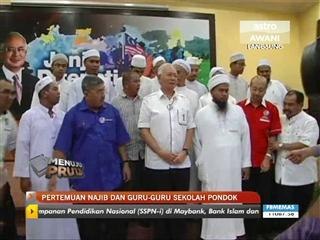 Najib bertemu guru-guru sekolah pondok