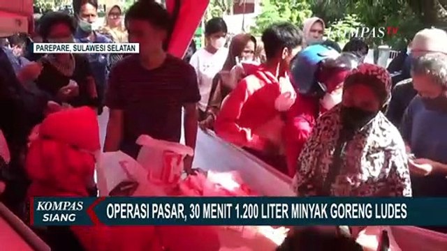 Operasi Pasar di Kantor Kecamatan Soreang, 1.200 Liter Minyak Goreng Ludes Diserbu Warga Parepare!