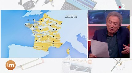 Zapping du 24/02 : Michel Drucker présente la météo en rappant