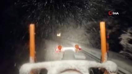 Antalya’da kar yağışı başladı