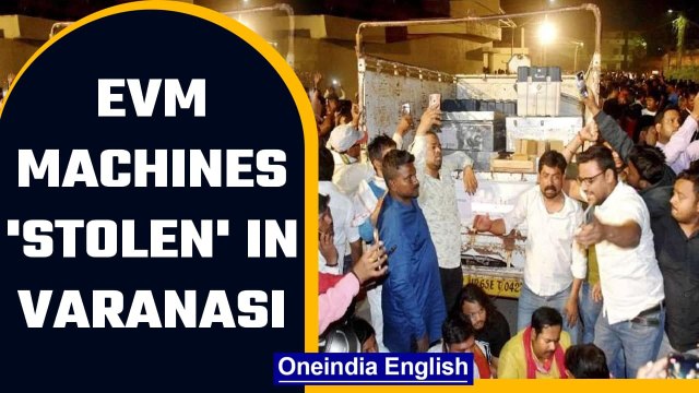 Trucks 'steal' EVM machines in Varanasi | Akhilesh Yadav responds to the viral video| Oneindia News
