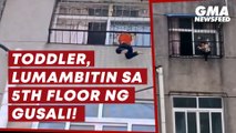 Toddler, lumambitin sa 5th floor ng gusali! | GMA News Feed
