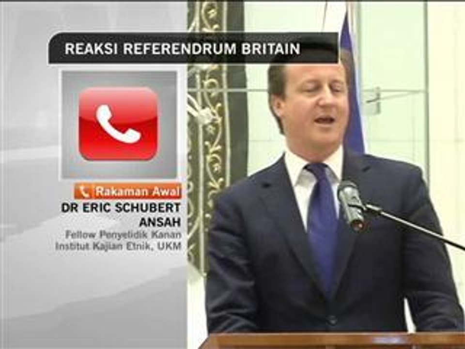 Dr. Eric Schubert : Reaksi referendum Britain