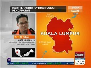 Hari terakhir isytihar cukai pendapatan