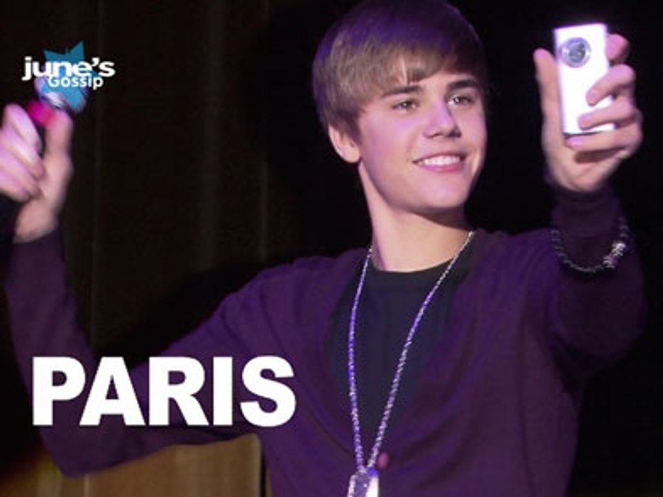 Pour la sortie de Never Say Never suivez Justin Bieber lors de sa venue à Paris !