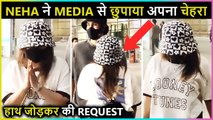 Neha Kakkar Hides Her Face From Media, Spotted With Husband Rohanpreet At The Airport