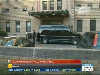 Clinton dibenar keluar hospital