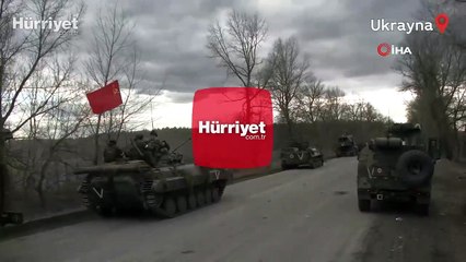 Rus tankı Sovyetler Birliği bayrağı astı