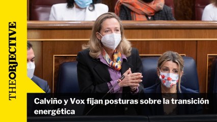 Calviño y Vox fijan posturas sobre la transición energética