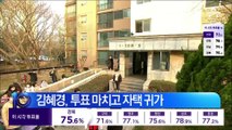 ‘잠행’ 한 달 만에 김혜경 나홀로 투표